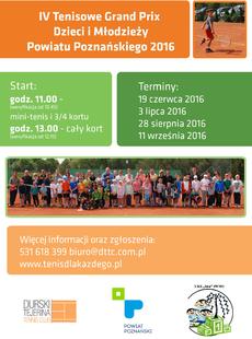 IV Tenisowe Grand Prix Dzieci i Młodzieży Powiatu Poznańskiego